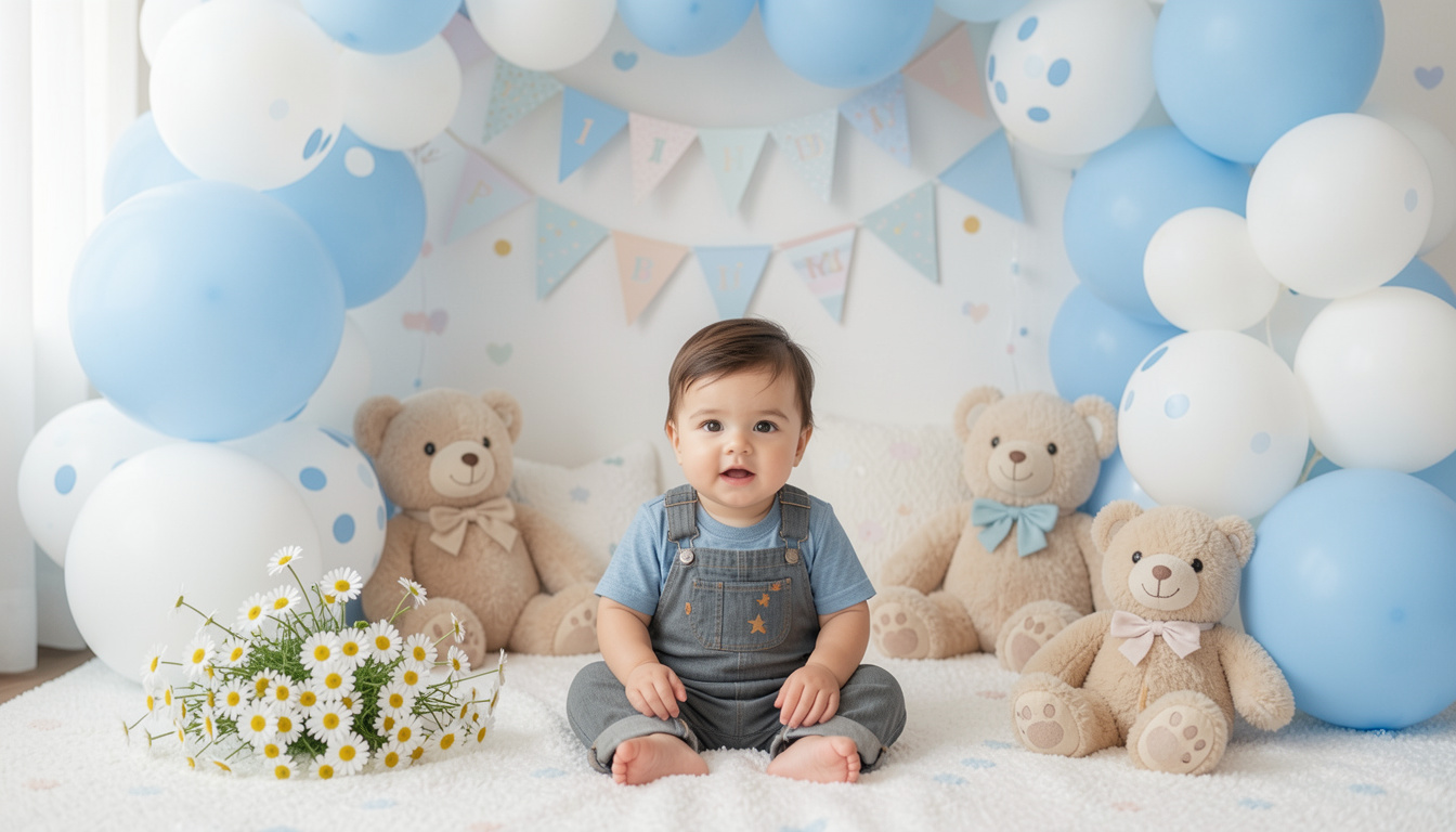 1st Birthday Decoration Ideas for Baby Boy at Home